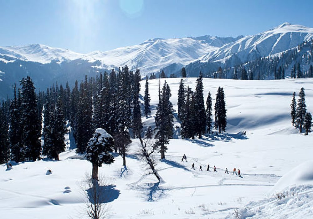 Beautiful Skiing Resort of Gulmarg in Kashmir - India